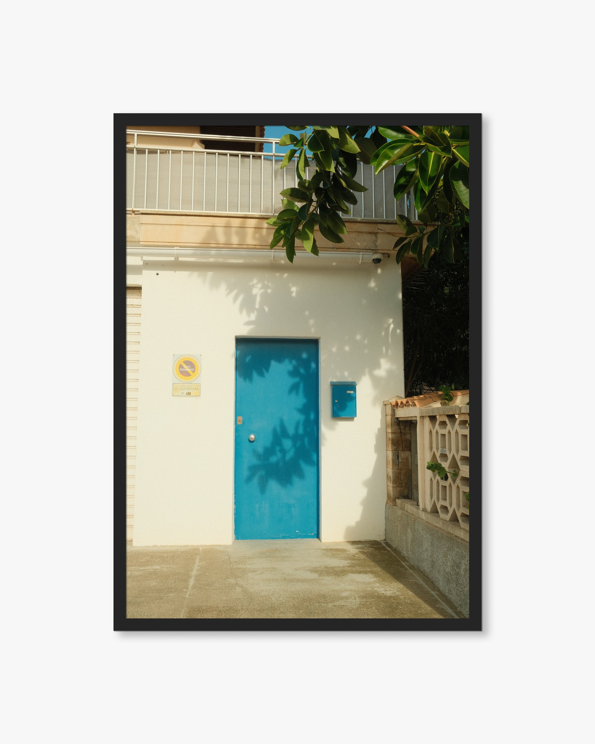 Mallorca Blue Door Print