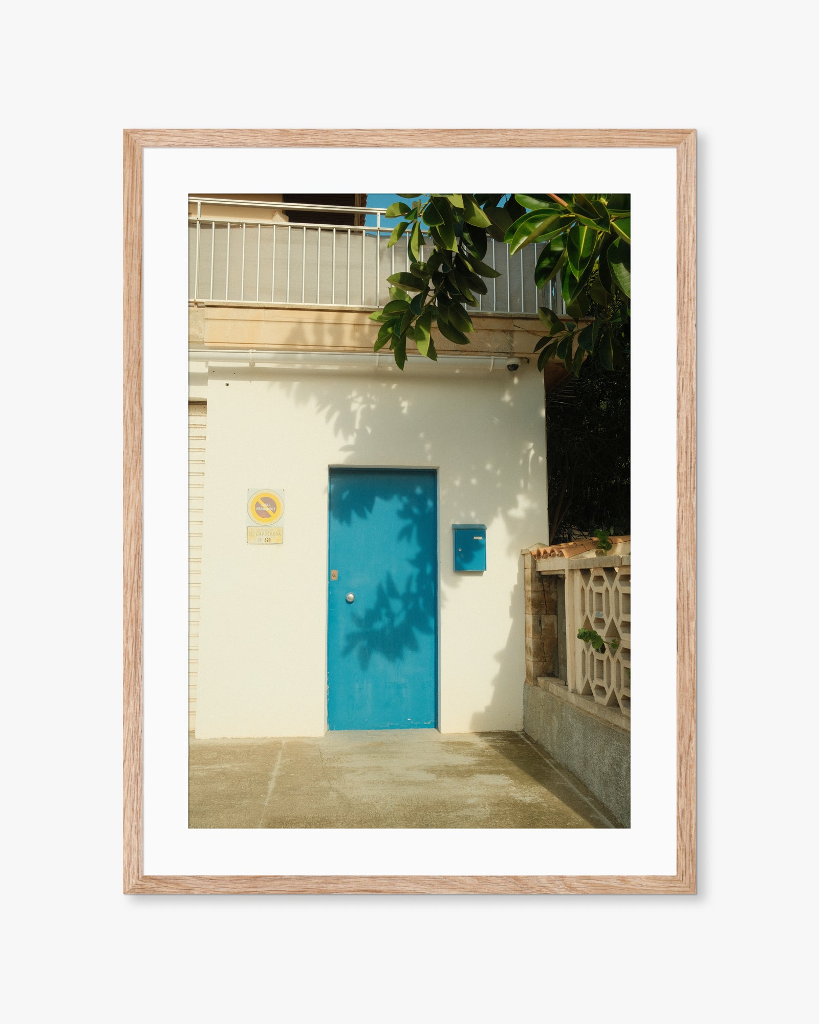 Mallorca Blue Door Print