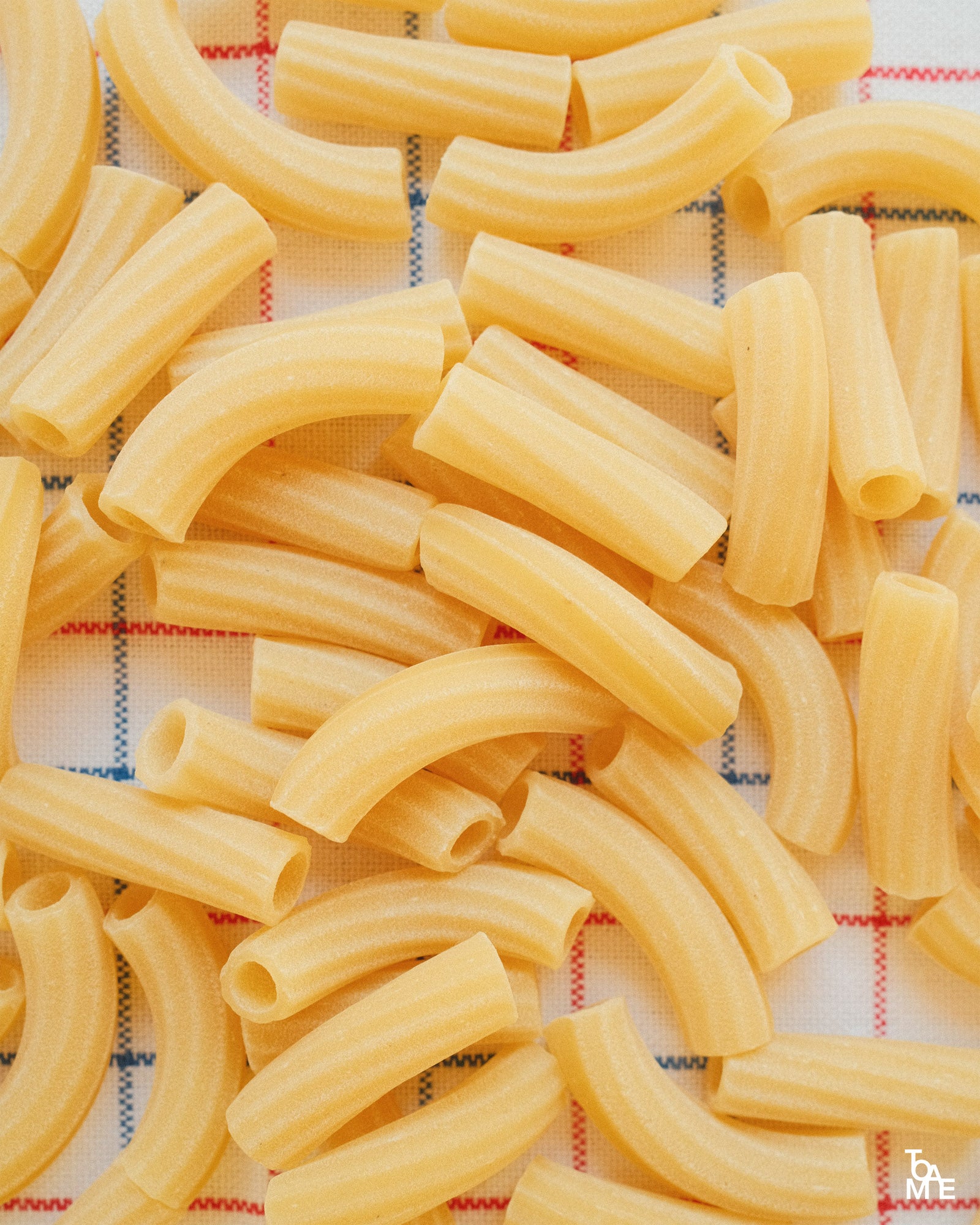 Pasta Shape on Tablecloth Print